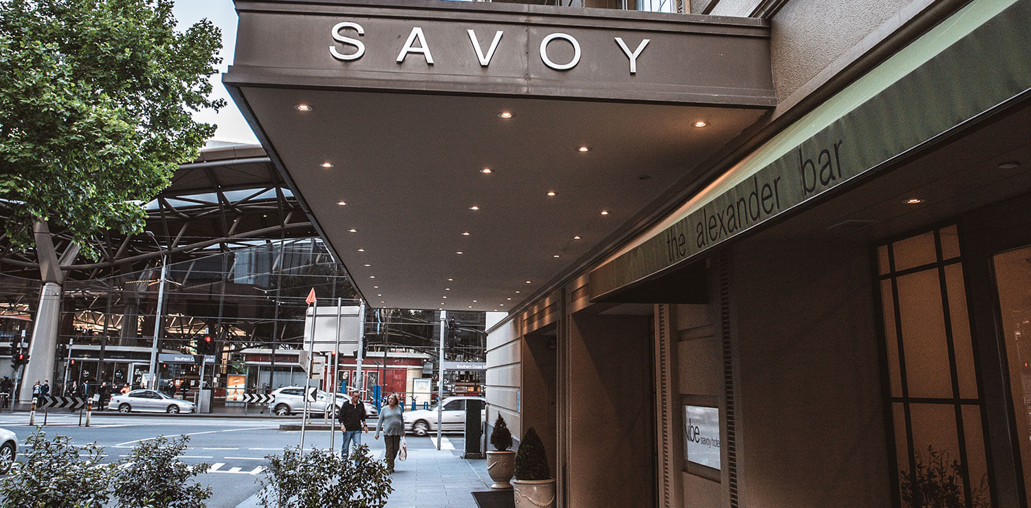 the-savoy-hotel-front-signage | The Savoy Hotel on Little Collins
